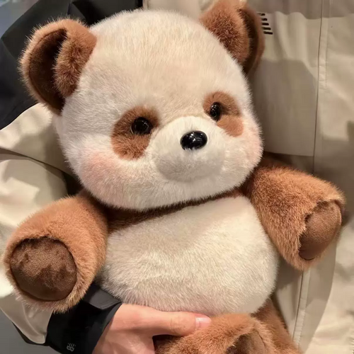 Running Brown Panda Plushie