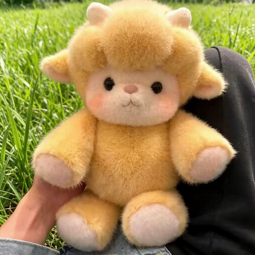 Running Yellow Sheep Plushie