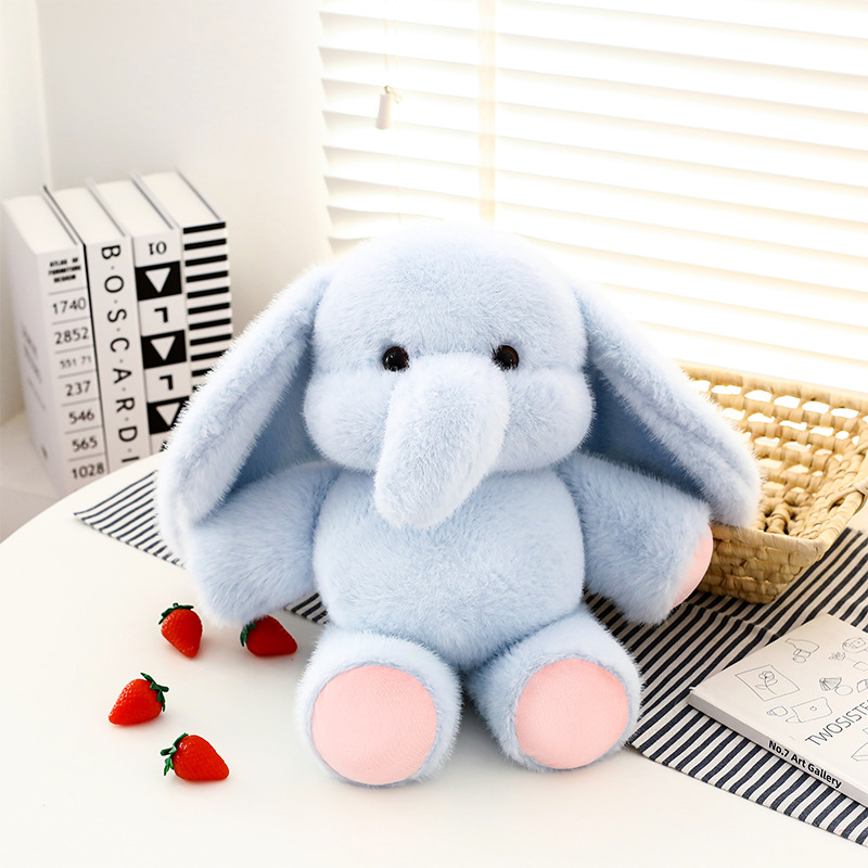 Running Blue Elephant Plushie